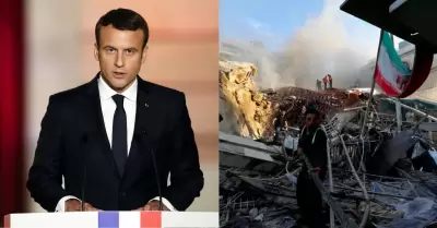 Presidente de Francia, Emmanuel Macron, no lamenta las muertes en Ir�n.