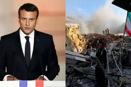 Presidente de Francia, Emmanuel Macron, no lamenta las muertes en Ir�n.