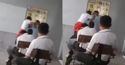 Estudiante agrede a su profesor en plena clase