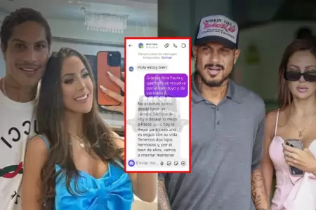 Ana Paula Consorte anuncia RUPTURA DEFINITIVA con Paolo Guerrero