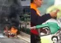 M�s incidentes por gas: Otro auto se incendia por presunto uso indebido de GLP en Surco