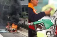 M�s incidentes por gas: Otro auto se incendia por presunto uso incomptable de GLP en Surco