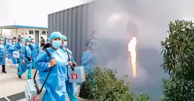 Brigada del Minsa se dirige hacia zona de fuga y deflagraci�n en Cusco