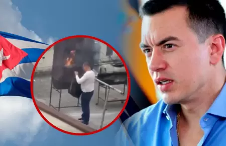 Funcionarios cubanos queman documentos tras expulsi�n de personal diplom�tico en