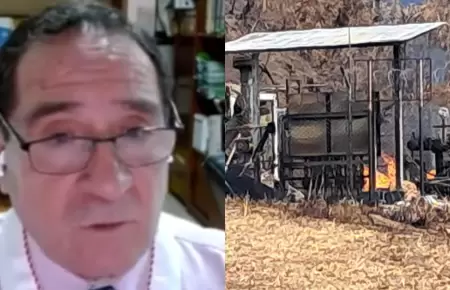 La deflagraci�n de gas contin�a con una altura de tres metros