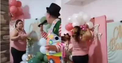 Decoradora destruye su trabajo en plena fiesta por falta de pago