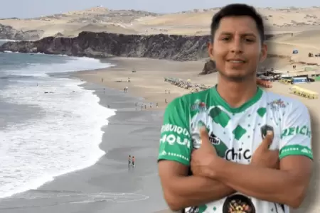 Futbolista desparece en playa El Colorado, en Huacho