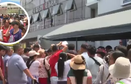 Largas colas en sede del Reniec de la av. San Luis