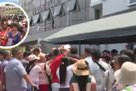Largas colas en sede del Reniec de la av. San Luis