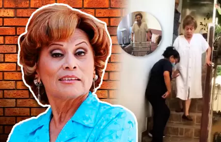 La recordada actriz relat� c�mo sufri� lesi�n que le dificult� movilizarse.