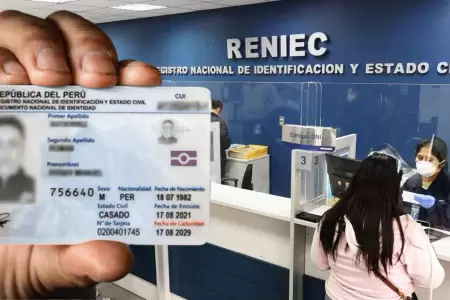 Reniec anuncia restablecimiento de su sistema de entrega de DNI electr�nico.