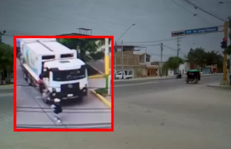 Madre de familia muere arrollada en plena v�a por cami�n de basura