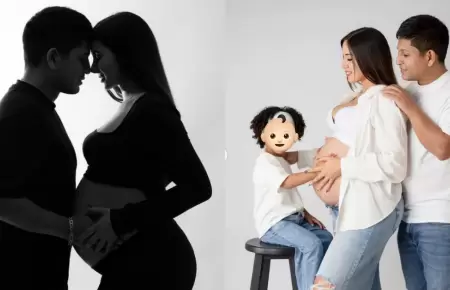 Darinka muestra su sesi�n de fotos embarazada junto a su novio