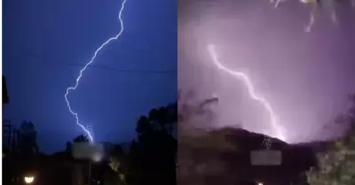 Rel�mpagos sorprenden a vecinos de Lima Este