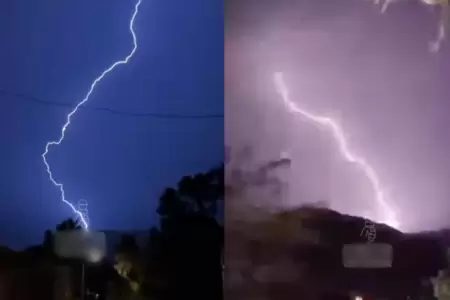 Rel�mpagos sorprenden a vecinos de Lima Este