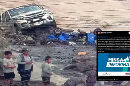Minsa despliega brigadistas en Ayacucho por desborde de r�o