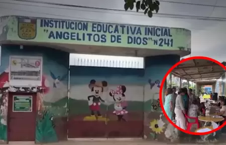 Profesoras de colegio inicial trabajan en la calle en Pucallpa