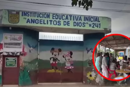 Profesoras de colegio inicial trabajan en la calle en Pucallpa