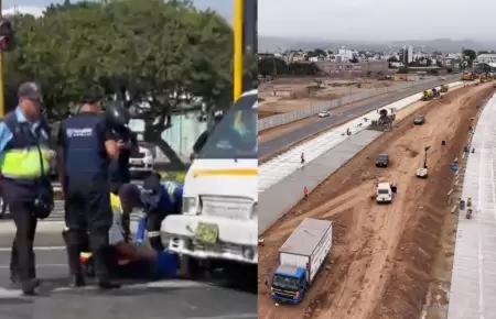 Nuevo atropello en V�a Expresa Sur deja un herido en medio de la pista y detiene