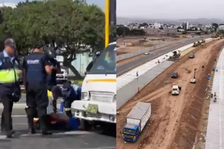 Nuevo atropello en V�a Expresa Sur deja un herido en medio de la pista y detiene