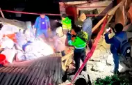 Derrumbe en Hu�nuco: lluvias destruyen vivienda y muere una familia mientras dorm�a
