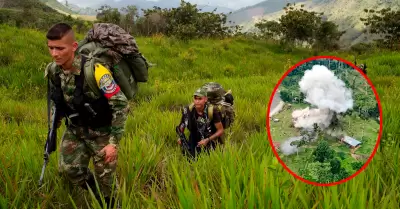 La zona donde operaba el campamento utilizado por la organizaci�n criminal para