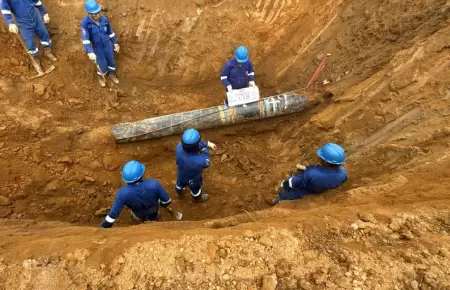 Tuber�a de l�quidos en Megantoni fue liberada por Osinergmin.