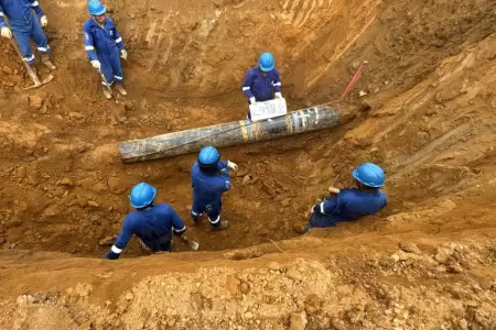 Tuber�a de l�quidos en Megantoni fue liberada por Osinergmin.