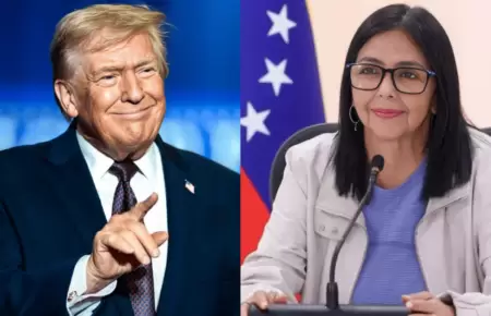 Trump reconoce ofcicialmente el gobierno de Delcy Rodr�guez en Venezuela