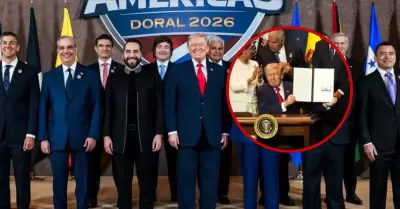 Trump firma alianza militar con pa�ses americanos