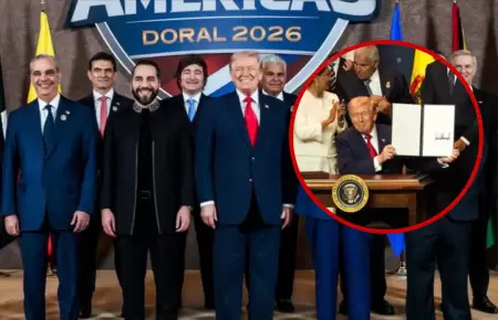 Trump firma alianza militar con pa�ses americanos