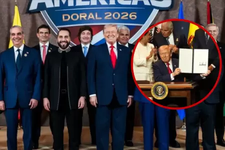 Trump firma alianza militar con pa�ses americanos