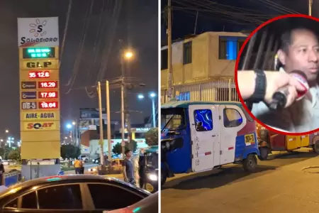 M�s de 100 mototaxistas hacen colas en VES