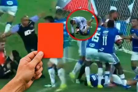 Ataque de arquero desencaden� pelea campal dentro del campo a segundo de acabar