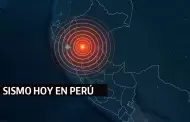 SISMO en Per� HOY: Magnitud y epicentro del movimiento tel�rico sentido este lunes