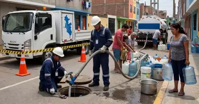 Corte de agua en Lima.
