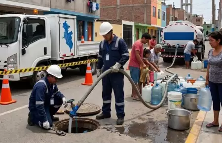 Corte de agua en Lima.