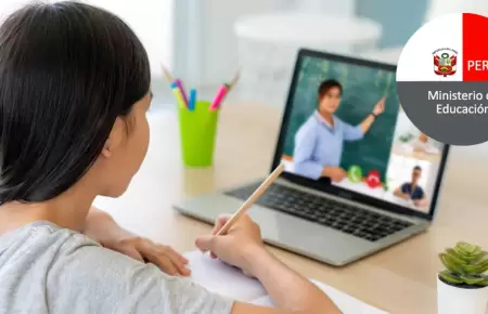 Minedu: 95% de colegios privados acat� clases virtuales en el primer d�a.