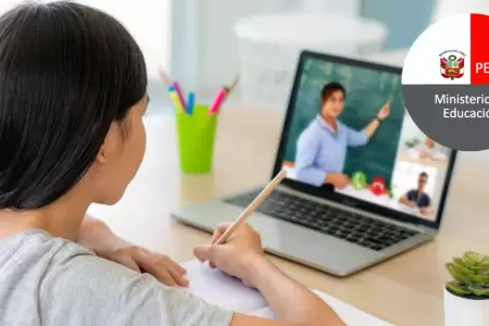 Minedu: 95% de colegios privados acat� clases virtuales en el primer d�a.