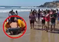 �Milagro en Playa Los Cangrejos!: Polic�as reaniman a ba�ista inconsciente y el dram�tico rescate queda grabado