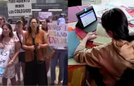 Padres de familia PROTESTAN contra clases virtuales en exteriores del Minedu: "Es tan grave como cerrar hospitales"