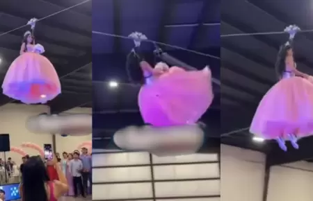 Quincea�era sufre incidente en las alturas