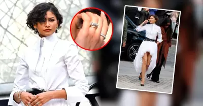 La actriz apareci� para participar en la Semana de la Moda en Par�s.