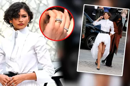 La actriz apareci� para participar en la Semana de la Moda en Par�s.