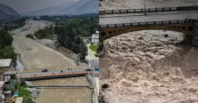 Aumento del caudal del R�o R�mac