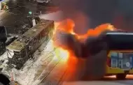 Tragedia en carretera tras incendio de autob�s: Reportan al menos seis muertos y varios heridos