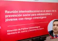 Ministerio de Justicia impulsa trabajo para prevenir que adolescentes caigan en la delincuencia en el Per�