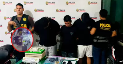 Se detuvo a cuatro presuntos integrantes de la banda que particip� en el robo en