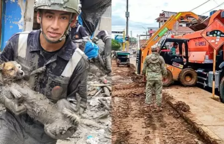 Fuerzas Armadas atienden emergencias por lluvias en diversas zonas del Per�.