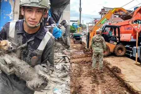 Fuerzas Armadas atienden emergencias por lluvias en diversas zonas del Per�.